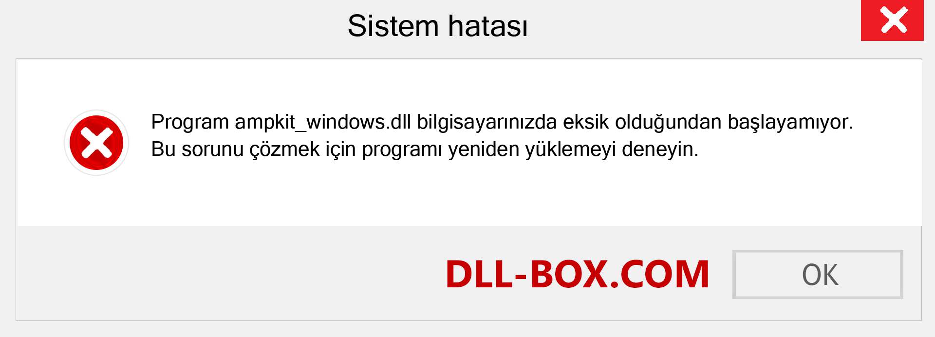 ampkit_windows.dll dosyası eksik mi? Windows 7, 8, 10 için İndirin - Windows'ta ampkit_windows dll Eksik Hatasını Düzeltin, fotoğraflar, resimler